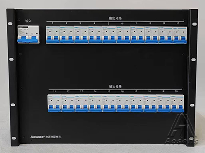 8U凹面板箱體 正泰直流空開 前面板空開后面板端子 AS-8U-Y21G125ZZ